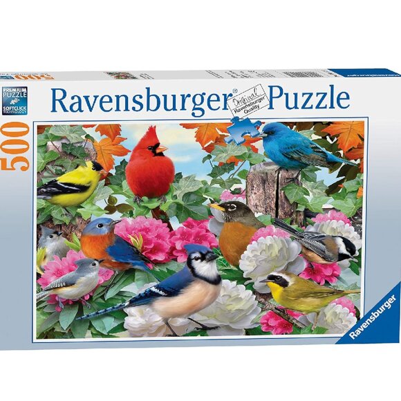 New sealed Ravensburger 500pcs Puzzle-Garden Birds - Picture 1 of 16